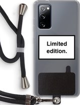 Case Company® - Samsung Galaxy S20 FE / S20 FE 5G hoesje met Koord - Limited edition - Telefoonhoesje met Zwart Koord - Bescherming aan alle Kanten en Over de Schermrand