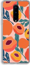 Case Company® - OnePlus 8 hoesje - Perzik - Soft Cover Telefoonhoesje - Bescherming aan alle Kanten en Schermrand