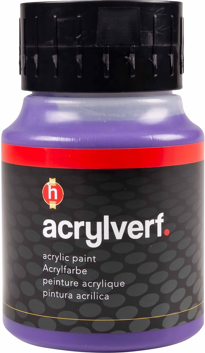 Acrylverf – Paarse Verf – Acrylaatverf – Acrylic paint – Hobbyverf – Sneldrogend – Violet (#25) – Dekkend – Creall Studio – 500 ml – 1 fles