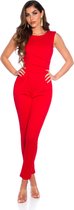 Koucla - jumpsuit - dameskleding - rood - maat L