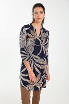 Cassis Dames Tuniek met bladprint - T-shirt - Maat 44