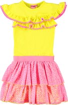 O'Chill meisjes korte mouwen jurk Poppy Yellow