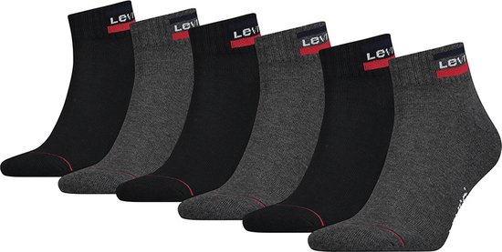 Levi's quarter sportswear logo 6P noir & gris - 35-38