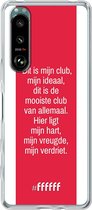6F hoesje - geschikt voor Sony Xperia 5 III -  Transparant TPU Case - AFC Ajax Dit Is Mijn Club #ffffff