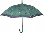 paraplu Time dames 102 cm microfiber groen/grijs