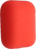 Apple AirPods 1 & 2 effen soft case - watermeloen rood - Geschikt voor