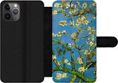 Bookcase Geschikt voor iPhone 11 Pro telefoonhoesje - Amandelbloesem - Vincent van Gogh - Met vakjes - Wallet case met magneetsluiting