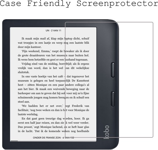 Screenprotector Geschikt voor Kobo Libra 2 Screenprotector Tempered Glass - Screenprotector Geschikt voor Kobo Libra 2 Screen Protector - 2 Stuks van Merkloos — afbeelding 5
