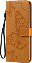 Bookcase Papillon Mobigear pour Samsung Galaxy A51 5G - Cognac