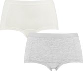 Björn Borg dames mini shorts 2P basic core grijs & crème - M