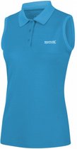 mouwloze top dames 100% polyester lichtblauw maat 34