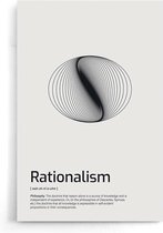 Walljar - Rationalism - Muurdecoratie - Poster