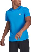 adidas - Designed 4 Movement Tee - Heren Blauwe Sportshirt-M
