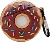 Peachy Donut Silicone Donut Décorations Cas Pour Airpods 1 Et 2 - Marron