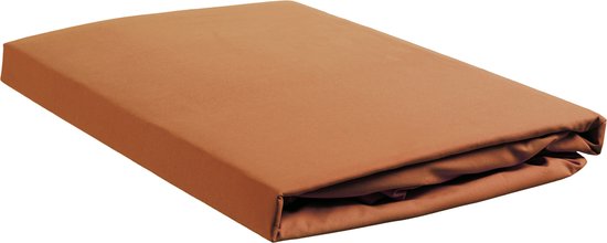 Ambiante Cotton Uni - Hoeslaken - Eenpersoons - 70x200 cm - Orange