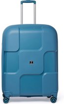 © No - Venice No.10 - Valise de voyage - 78cm avec serrure TSA - Double roulettes - Spinners 360° - 100% Polypropylène - Valise de voyage en Ice Blue