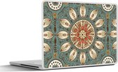 Laptop sticker - 14 inch - Mandala - Retro - Bohemian - Patroon - 32x5x23x5cm - Laptopstickers - Laptop skin - Cover
