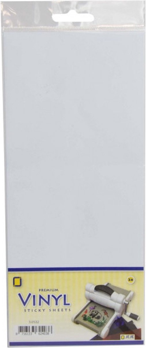 Crafts&Co Vinyl Stickervellen - Premium Sticky Sheets - Wit