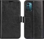 Nokia G11 - Nokia G21 Hoesje - MobyDefend Wallet Book Case (Sluiting Achterkant) - Zwart - GSM Hoesje - Telefoonhoesje Geschikt Voor Nokia G11 - Nokia G21