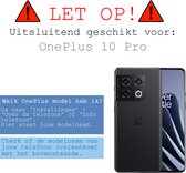 Hoes Geschikt voor OnePlus 10 Pro Hoesje Siliconen Back Cover Case - Hoesje Geschikt voor OnePlus 10 Pro Hoes Cover Hoesje - Lila.