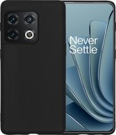 Hoesje Geschikt voor OnePlus 10 Pro Hoesje Siliconen Case Hoes - Hoes Geschikt voor OnePlus 10 Pro Hoes Cover Case - Zwart
