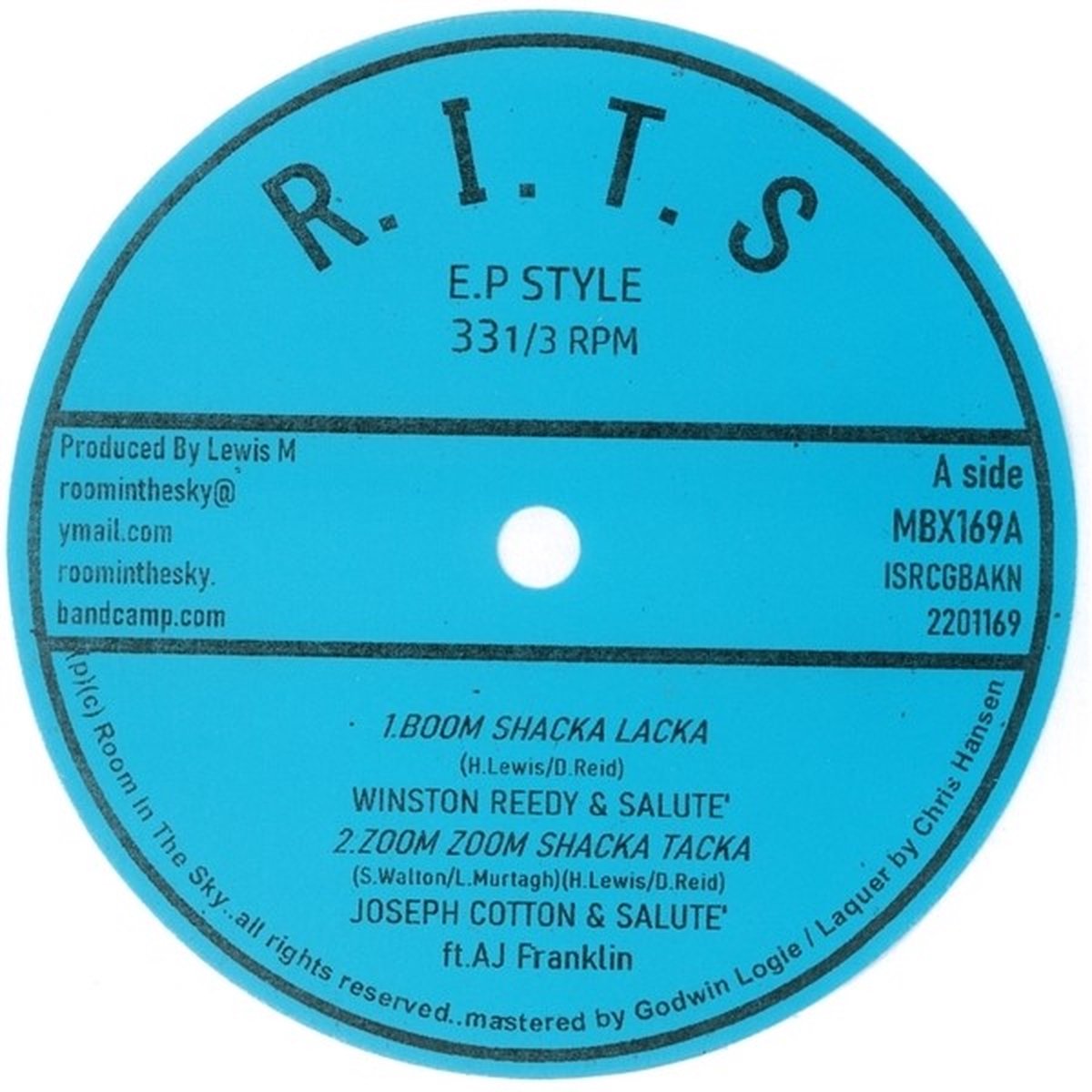 Winston Reedy & Joseph Cotton & Vin Gordon & Ansel - Boom Shacka Lacka (7" Single)