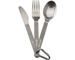 Esbit Camping Bestek - Titanium - Opbergetui - Karabijnhaak