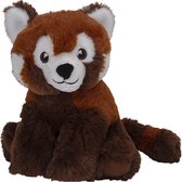 Pluche knuffel rode panda beer van 16 cm - Speelgoed knuffeldieren