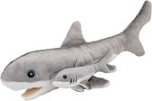 Pluche familie haaien knuffels van 22 cm - Dieren speelgoed knuffels cadeau - Moeder en jong knuffeldieren