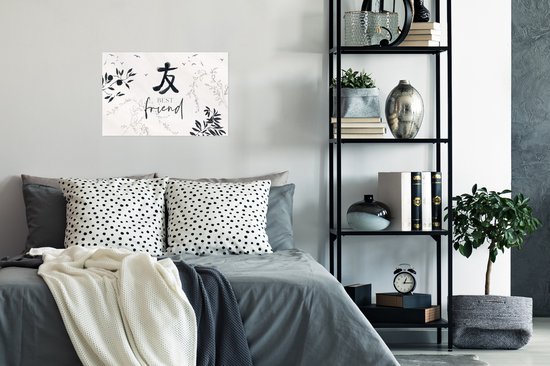 Affiche Best ami - Amitié - Proverbes - Citations - Amis - 30x20 cm