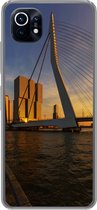 Geschikt voor Xiaomi Mi 11 hoesje - Rotterdam - Zonsondergang - Erasmus - Siliconen Telefoonhoesje