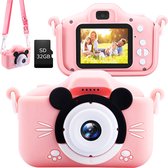 Kindercamera – Digitaal – Fototoestel – Fotocamera – Kinderen – Veiligheidsriem – USB - HD 20 Megapixel – Schok-en stootbestendig – Fotograferen – Spelletjes – Camera – Foto – Video