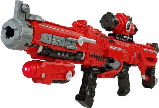 Pistolet Nerf - avec lunette laser - 75 cm - avec 20 balles en