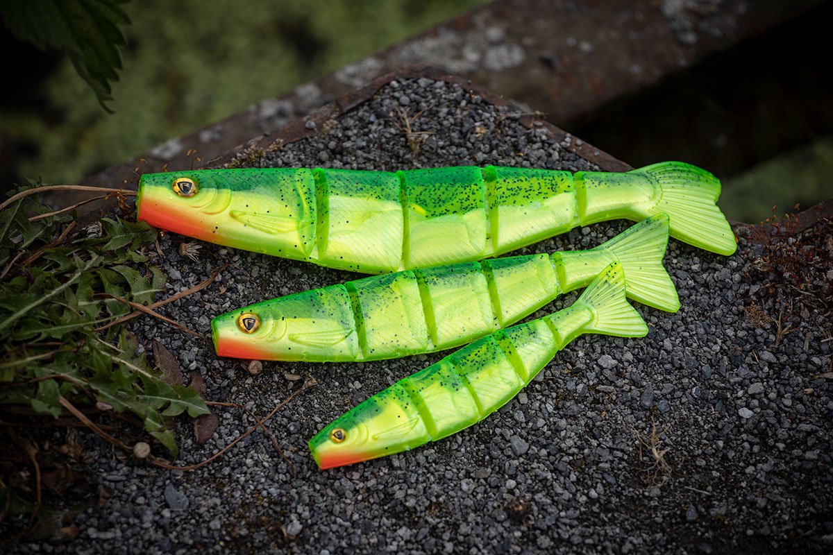 Fox Rage Pro Shad Jointed Ultra UV 14cm - Kleur : Ultra UV Firetiger
