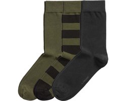 Bjorn Borg - Core 3-Pack Sokken Groen Zwart - Heren - Maat 36-40 -