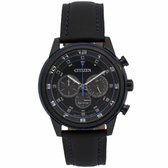 Citizen  CA4036-03E Horloge - Leer - Zwart - Ø 42 mm