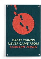 Walljar - Comfort Zones - Muurdecoratie - Plexiglas schilderij