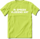 Ik Spreek Vloeiend Kat - Katten T-Shirt Kleding Cadeau | Dames - Heren - Unisex | Kat / Dieren shirt | Grappig Verjaardag kado | Tshirt Met Print | - Groen - M