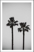 Walljar - Palm Trees - Muurdecoratie - Poster met lijst