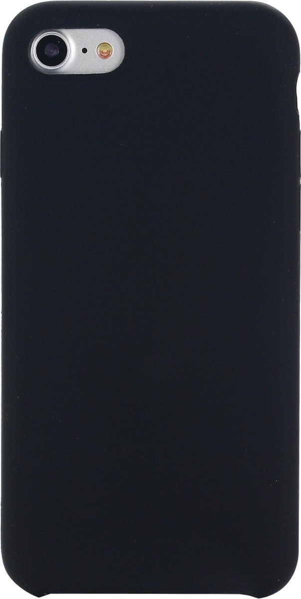 Mobigear Hoesje geschikt voor Apple iPhone 7 Siliconen Telefoonhoesje | Mobigear Rubber Touch Backcover | iPhone 7 Case | Back Cover - Zwart