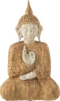 J-Line Boeddha Zittend Poly Naturel/Beige Small