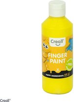 Creall vingerverf fles 250ml geel Happy Ingredients