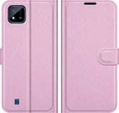 Realme C11 (2020) Hoesje - Mobigear - Classic Serie - Kunstlederen Bookcase - Roze - Hoesje Geschikt Voor Realme C11 (2020)