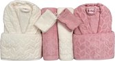 Nurpak - Bamboo - Badjas (Set van 10 stuks) - 2x Badjas + 4x Handdoek + 2x Zeep + 2x Washandje - Dames / Heren