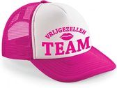 Roze fuchsia vrijgezellenfeest snapback cap/ truckers pet Vrijgezellen Team dames - Bride to be petjes / caps