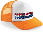 Oranje snapback cap/ truckers pet Holland dames en heren - supporter - Koningsdag/ EK/ WK caps