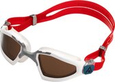 Aquasphere Kayenne Pro - Zwembril - Volwassenen - Brown Polarized Lens - Wit/Grijs