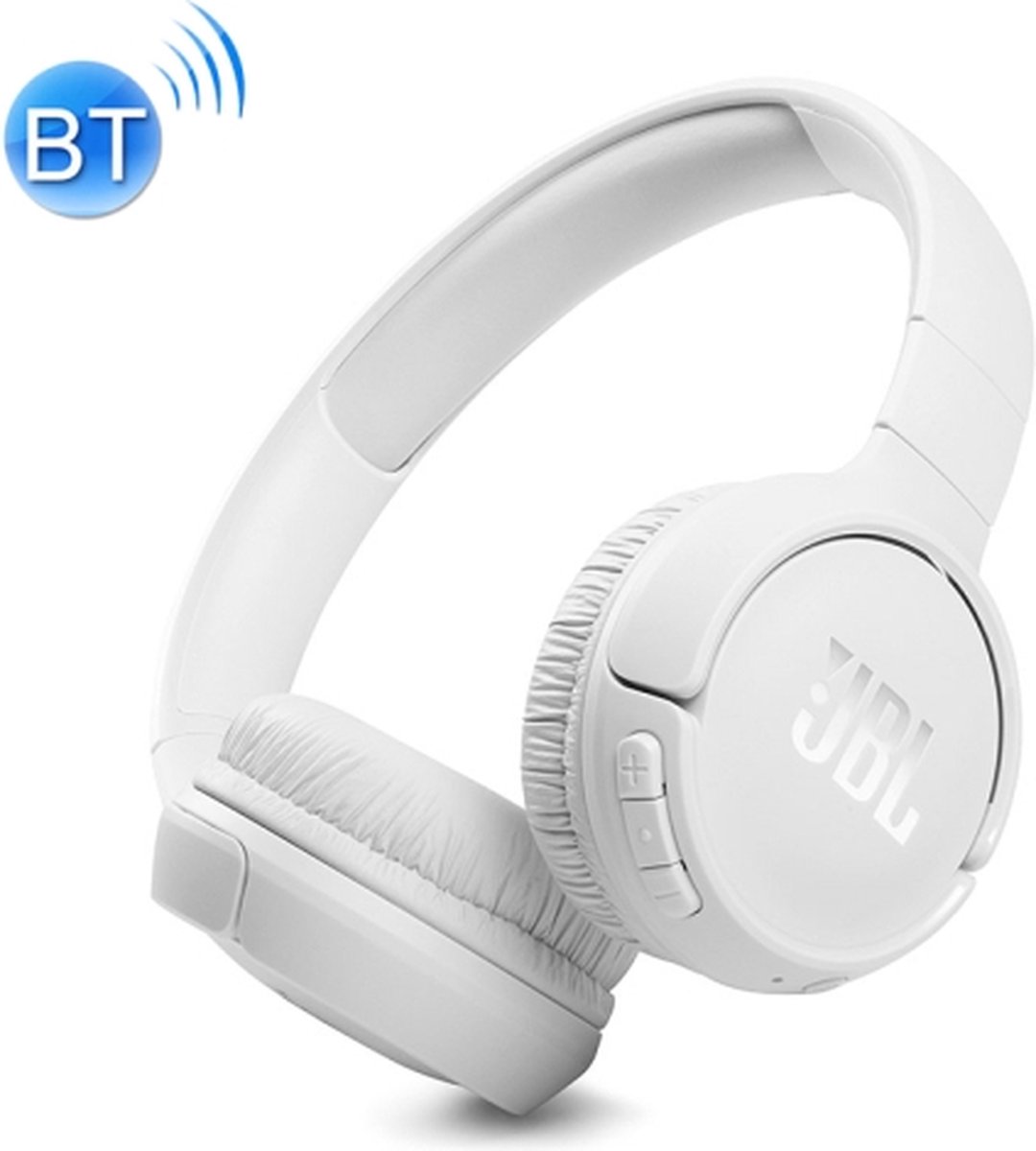 JBL T510BT Bluetooth 5.0 HIFI muziek draadloze Bluetooth-headset met microfoon (wit)