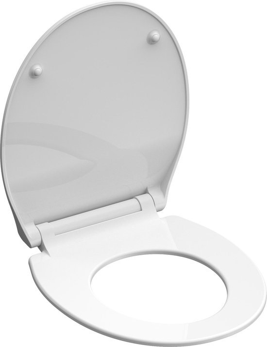 Schütte Abattant WC WHITE en Duroplast avec frein de chute - blanc