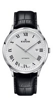 Edox Les Vauberts 80106 3C AR Horloge - Leer - Zwart - Ø 41 mm
